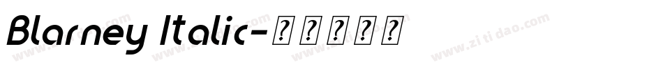 Blarney Italic字体转换